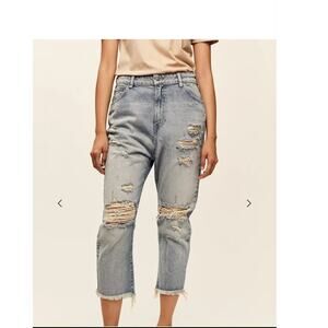 SER.O.YA Omar Drop Crotch Boyfriend Jeans Size 28 NWT